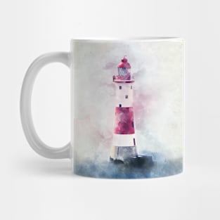 Watercolor Lighthouse, Nautical Expressionist Painting Mug